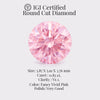 Round 0.83 Ct IGI Certified Fancy Vivid Pink Diamond – Finora Jewelry