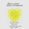 Heart Cut 0.74 Ct IGI Certified Fancy Intense Yellow Diamond – Finora Jewelry