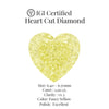 Heart Cut 1.00 Ct IGI Certified Fancy Yellow Diamond – Finora Jewelry