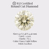 Round Cut Diamond 1.52 Ct IGI Certified Fancy Light Yellow Diamond – Finora Jewelry