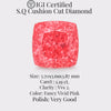 Cushion 1.19 Ct International Gemological Institute Certified Fancy Vivid Pink Diamond – Finora Jewelry