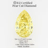 Pear Cut 1.59 Ct IGI Certified Fancy Intense Yellow Diamond – Finora Jewelry