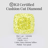 Cushion Cut 1.00ct IGI Certified Fancy Intense Yellow Diamond – Finora Jewelry