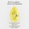 Pear Cut 1.77 Ct IGI Certified Fancy Intense Yellow Diamond – Finora Jewelry