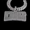 Iced-Out Custom Name Diamond-Style Custom Pendant with Cuban Chain – Hip Hop Jewelry