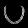 Iced-Out Cuban Chain with Baguette Diamond-Style Stones – Hip Hop Jewelry