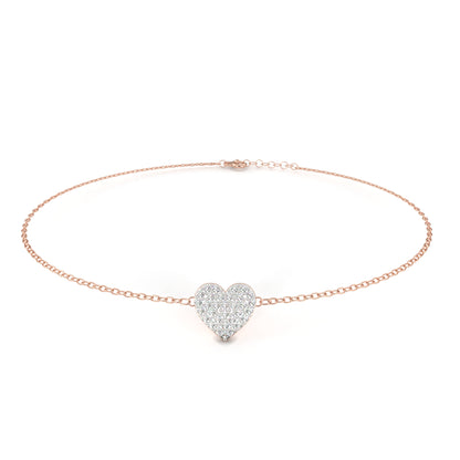 Amira Petite Heart Diamond Bracelet – Finora Jewelry