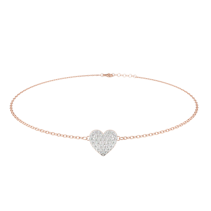 Amira Petite Heart Diamond Bracelet – Finora Jewelry