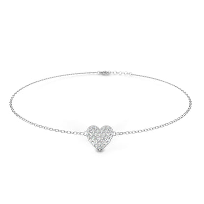 Amira Petite Heart Diamond Bracelet – Finora Jewelry