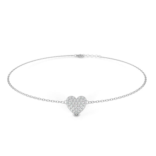 Amira Petite Heart Diamond Bracelet – Finora Jewelry