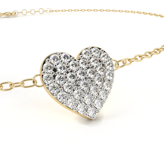 Amira Petite Heart Diamond Bracelet – Finora Jewelry