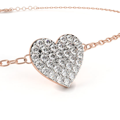 Amira Petite Heart Diamond Bracelet – Finora Jewelry