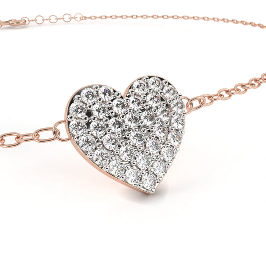 Amira Petite Heart Diamond Bracelet – Finora Jewelry