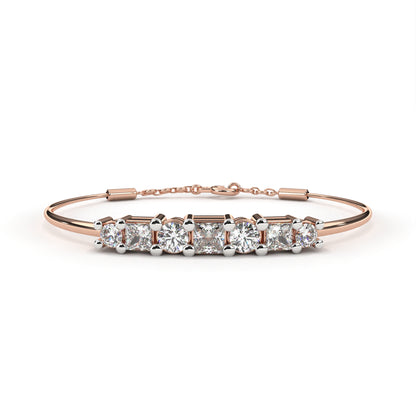 Astra Mixed-Cut Diamond Bolo Bracelet – Finora Jewelry