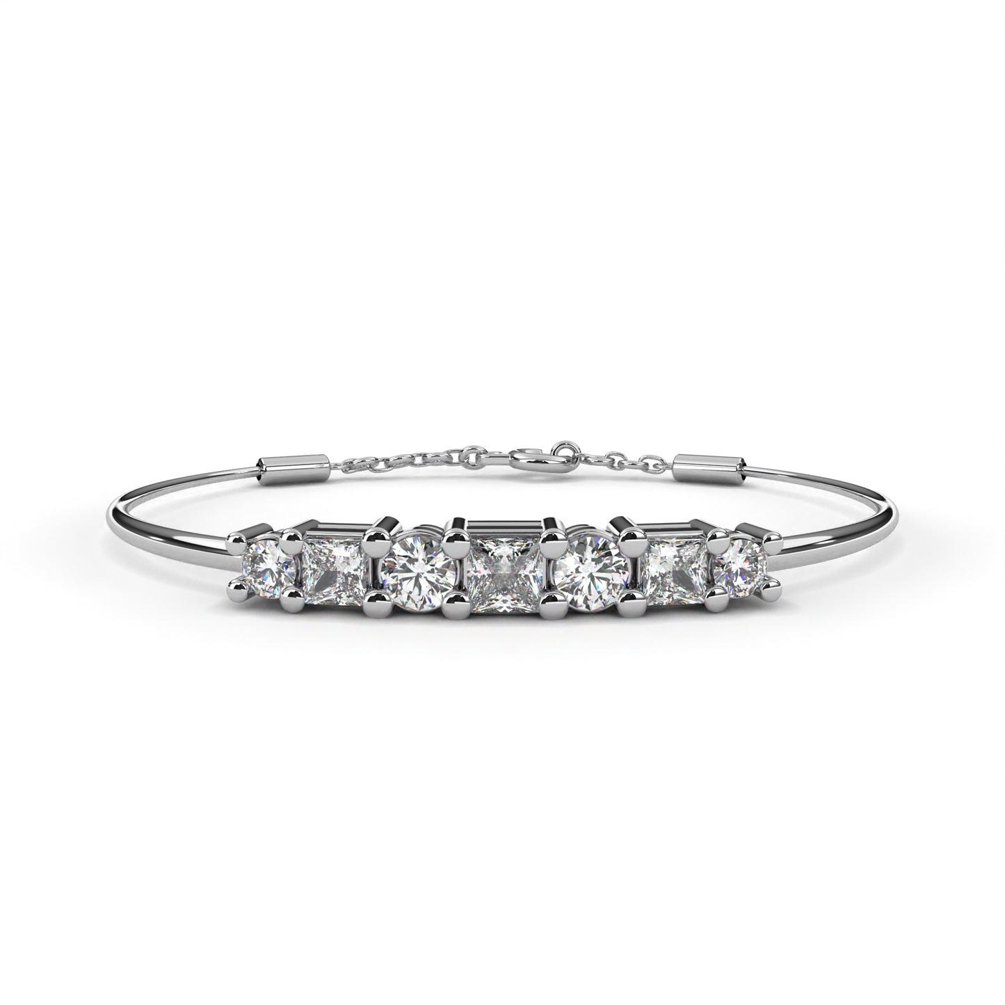 astra mixed-cut diamond bolo bracelet – finora jewelry
