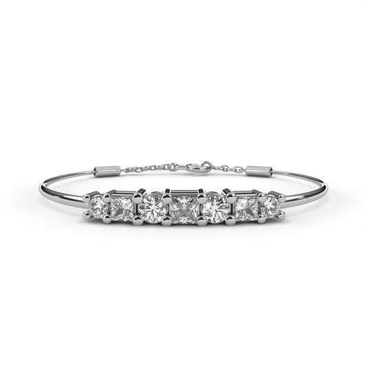 Astra Mixed-Cut Diamond Bolo Bracelet – Finora Jewelry