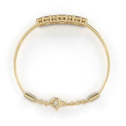 Astra Mixed-Cut Diamond Bolo Bracelet – Finora Jewelry