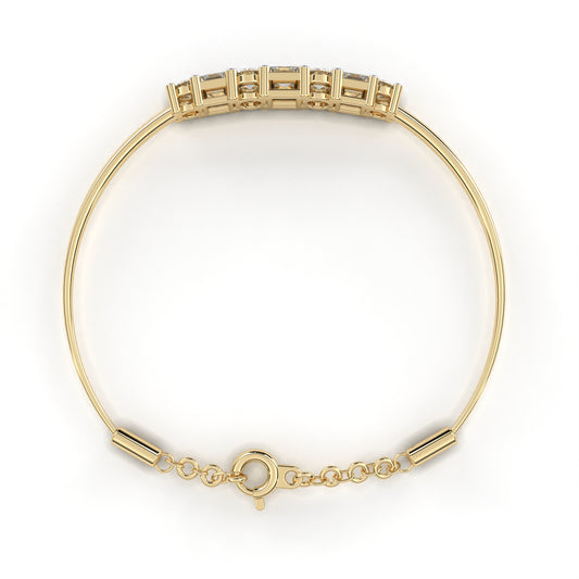 Astra Mixed-Cut Diamond Bolo Bracelet – Finora Jewelry