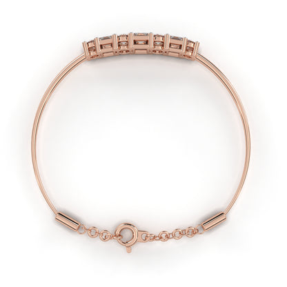 Astra Mixed-Cut Diamond Bolo Bracelet – Finora Jewelry