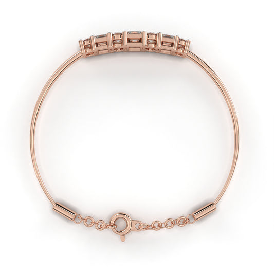 Astra Mixed-Cut Diamond Bolo Bracelet – Finora Jewelry