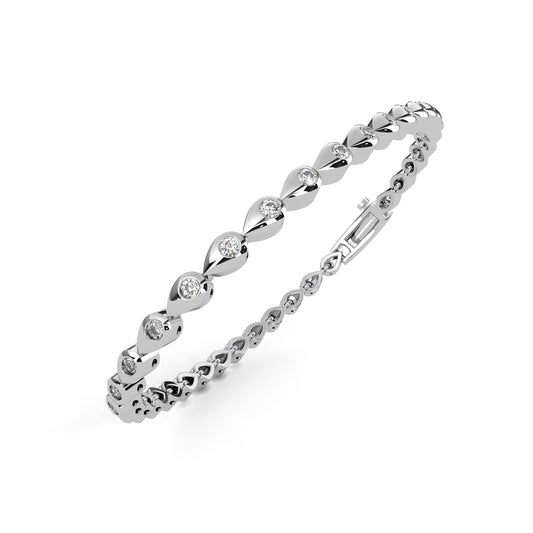 Seria Petite Diamond Bangle Bracelet – Finora Jewelry