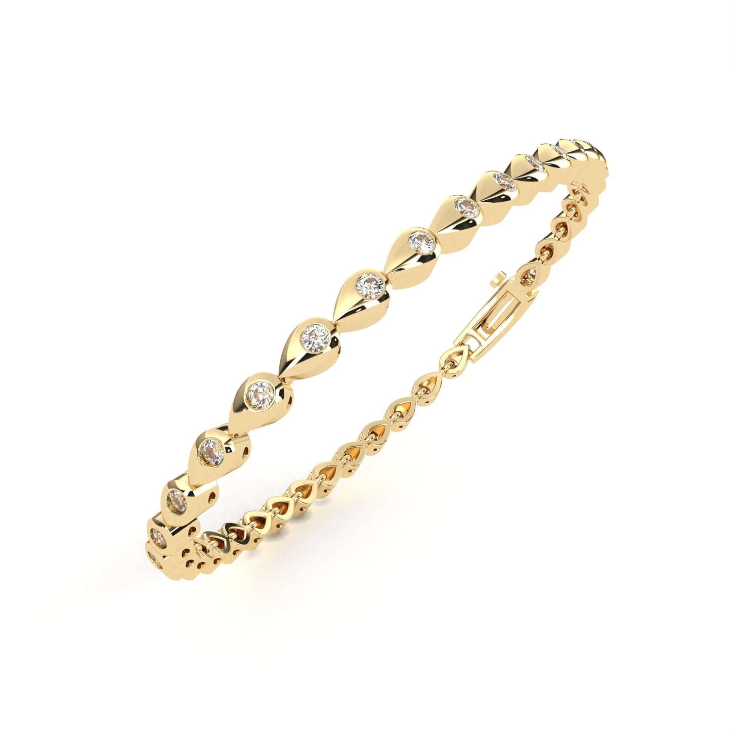 seria petite diamond bangle bracelet – finora jewelry