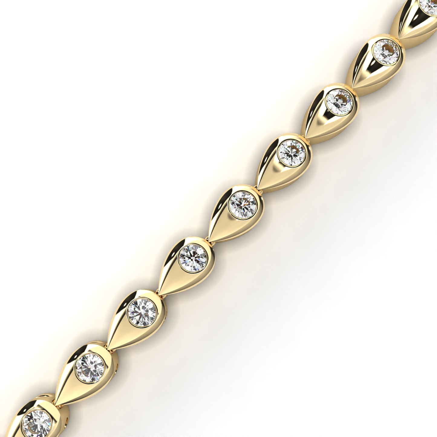 seria petite diamond bangle bracelet – finora jewelry