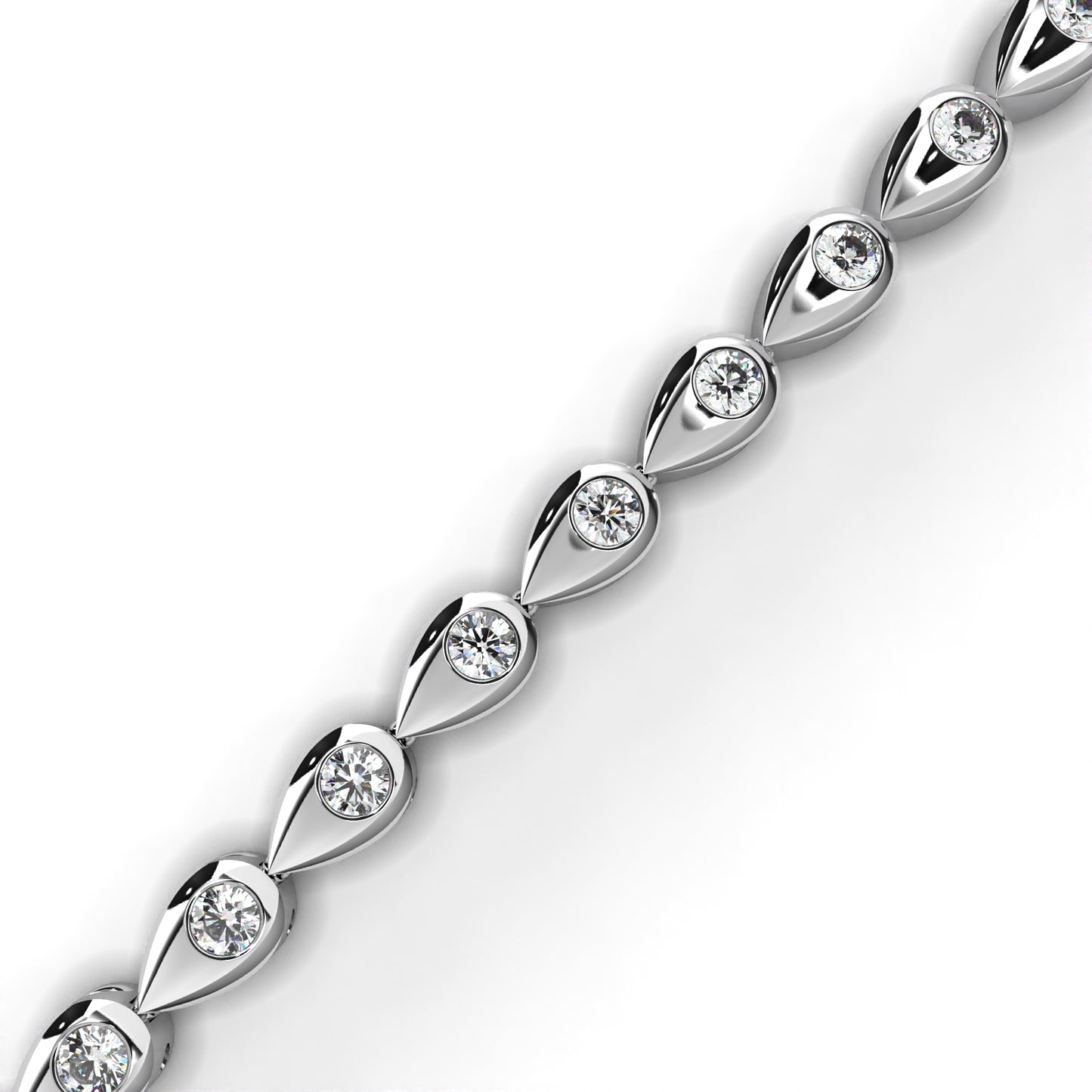 seria petite diamond bangle bracelet – finora jewelry