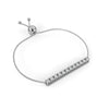 Elegant White Gold Diamond Bar Bracelet – Finora Jewelry
