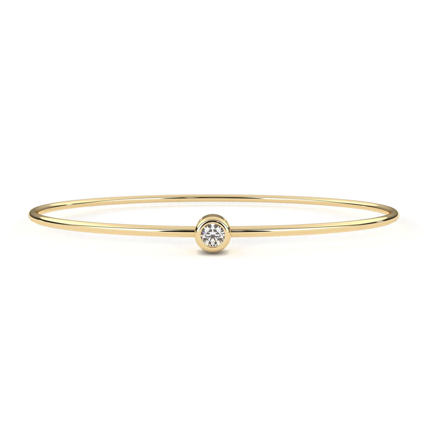 sola petite diamond bangle – finora jewelry