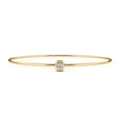 Sola Petite Diamond Bangle – Finora Jewelry