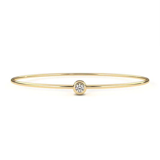 Sola Petite Diamond Bangle – Finora Jewelry