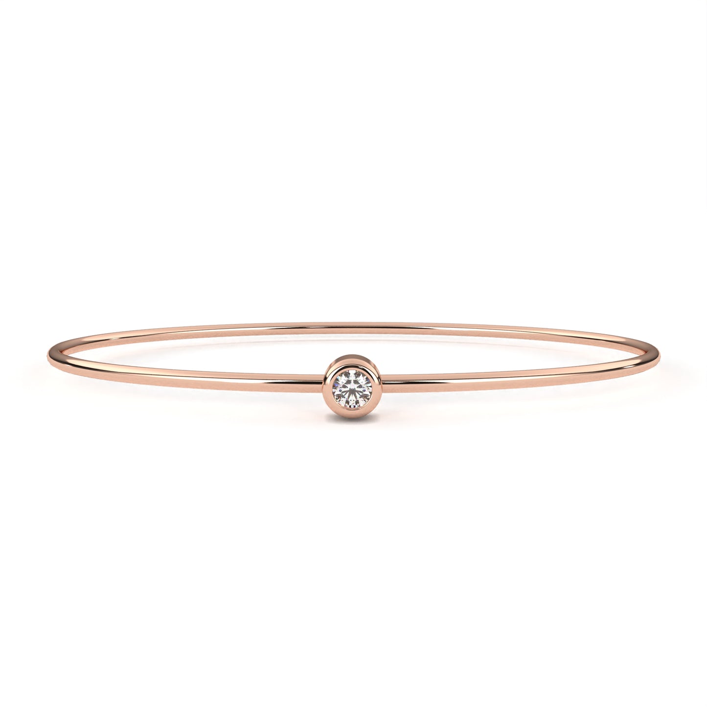 sola petite diamond bangle – finora jewelry