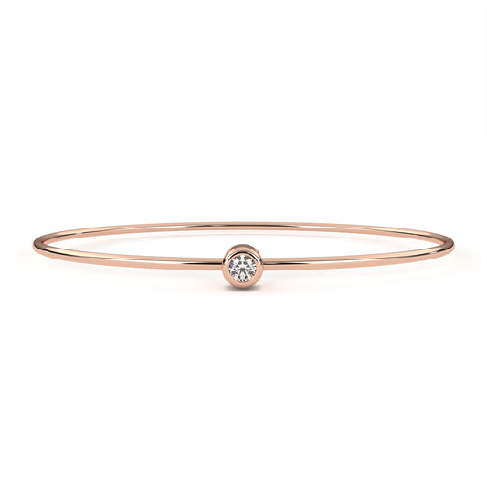Sola Petite Diamond Bangle – Finora Jewelry