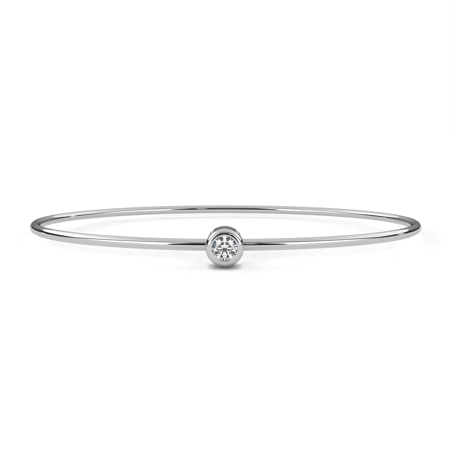sola petite diamond bangle – finora jewelry