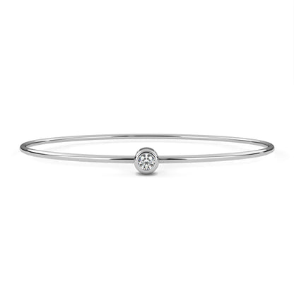 Sola Petite Diamond Bangle – Finora Jewelry