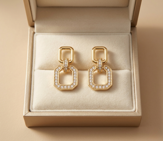 Geometric Drop Earrings For Women