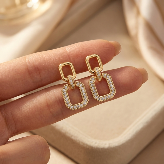 Geometric Drop Earrings For Women