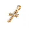 Iced-Out Cross Moissanite Pendant Necklace | Pavé Set Diamond Cross | Luxury Jewelry – Finora Jewelry