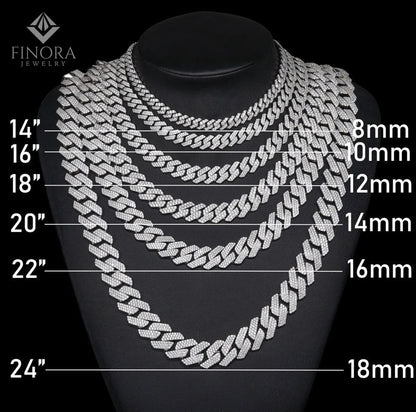 14 MM Iced Cuban Link Chain – Finora Signature Edition