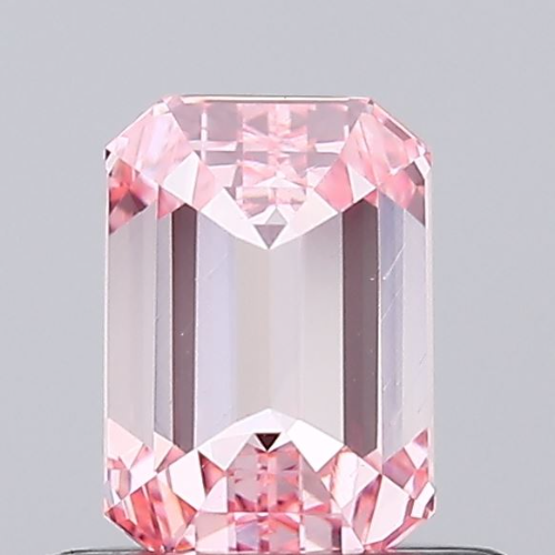Emerald Cut 0.58 Ct IGI Certified Fancy Vivid Pink Diamond – Finora Jewelry