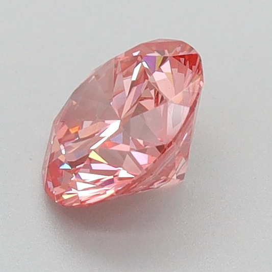 Round 0.70 Ct International Gemological Institute Certified Fancy Vivid Pink Diamond – Finora Jewelry