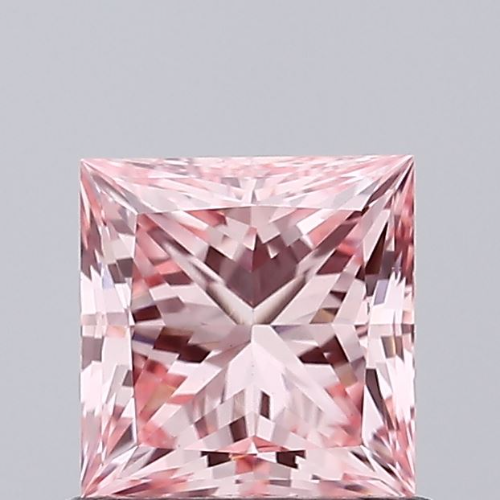 Princess Cut 0.90 Ct IGI Certified Fancy Vivid Pink Diamond – Finora Jewelry