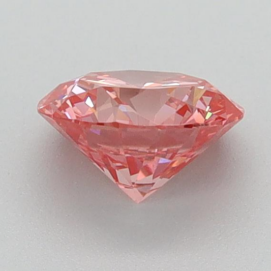 Round 0.70 Ct International Gemological Institute Certified Fancy Vivid Pink Diamond – Finora Jewelry