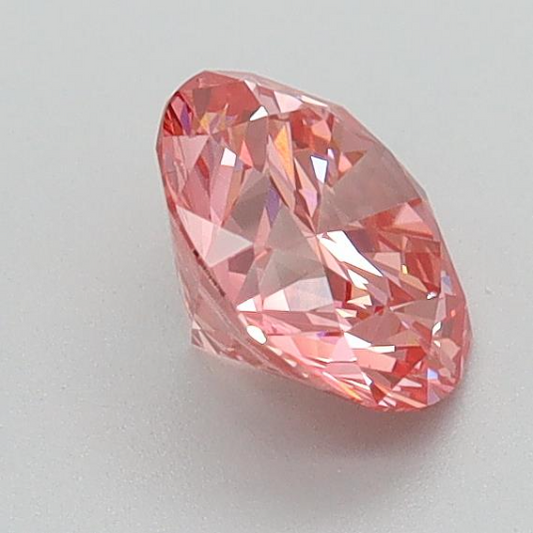 Round 0.70 Ct International Gemological Institute Certified Fancy Vivid Pink Diamond – Finora Jewelry