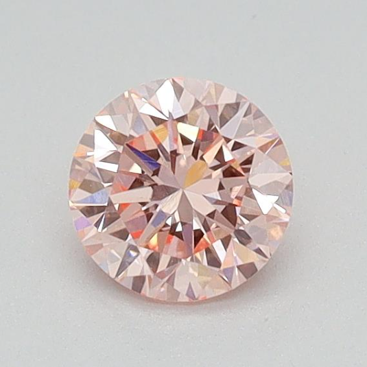 round 0.39 ct international gemological institute certified fancy intense pink diamond – finora jewelry