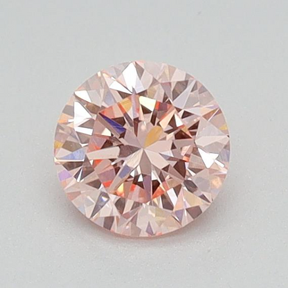 Round 0.39 Ct International Gemological Institute Certified Fancy Intense Pink Diamond – Finora Jewelry
