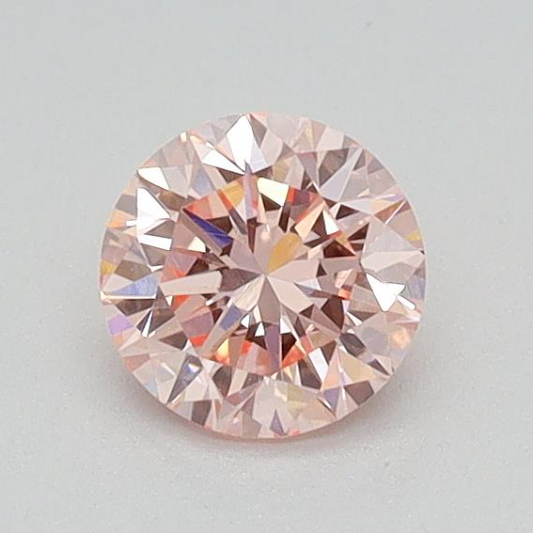 Round 0.39 Ct International Gemological Institute Certified Fancy Intense Pink Diamond – Finora Jewelry