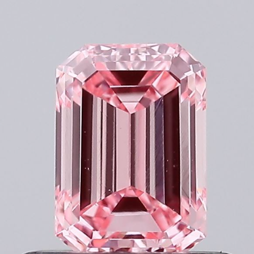 Emerald Cut 0.58 Ct IGI Certified Fancy Vivid Pink Diamond – Finora Jewelry