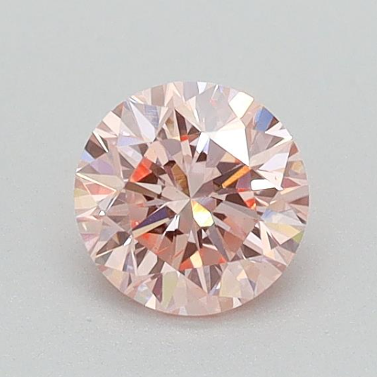 round 0.42 ct international gemological institute certified fancy intense pink diamond – finora jewelry